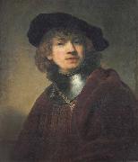 REMBRANDT Harmenszoon van Rijn Self-Portrait oil